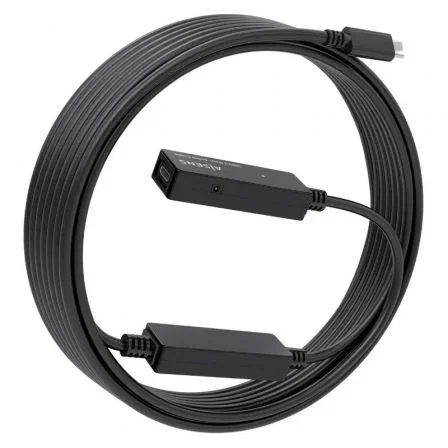 Aisens Cable USB 3.2 Gen1x1 Prolongador con Amplificador USB-C a USB-C, 10m, Negro
